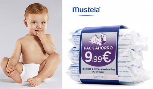 Mustela toallitas oferta 3 packs