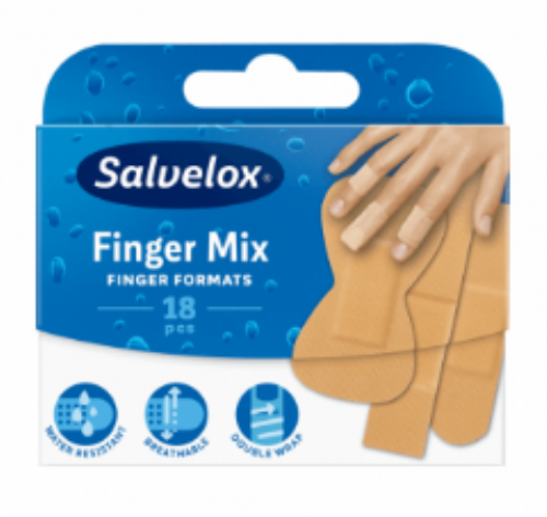 Salvelox tiritas dedos mix 18un