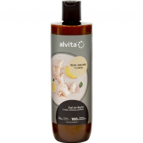 Alvita gel de baño te de jenjibre y limon (1 envase 400 ml)