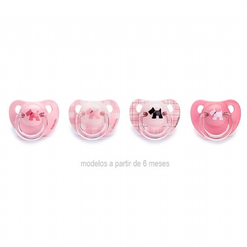 CHUPETE LATEX T ANATOMICA - SUAVINEX (0 - 6 MESES ROSA 1 U)