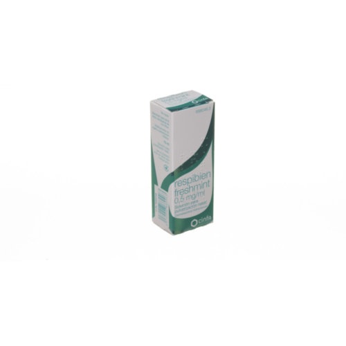 RESPIBIEN FRESHMINT 0,5 mg/ ml SOLUCION PARA PULVERIZACION NASAL, 1 envase pulverizador de 15 ml