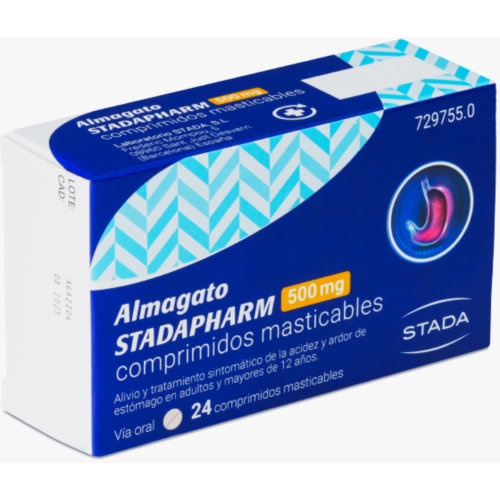 ALMAGATO STADAPHARM 500 MG COMPRIMIDOS MASTICABLES 48 comprimidos