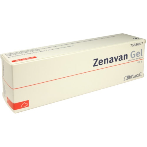 ZENAVAN 50 MG/G GEL , 1 tubo de 60 g