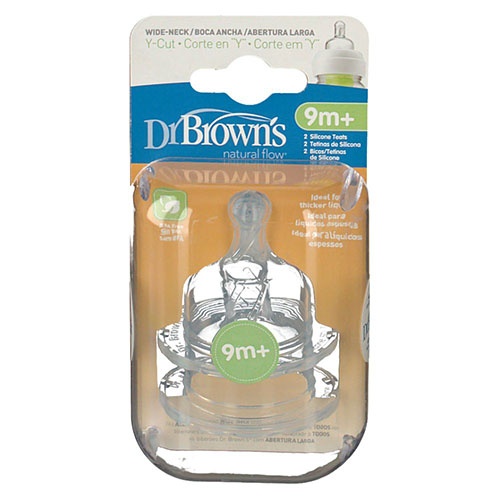 TETINA SILICONA BOCA ANCHA - DR BROWN´S NATURAL FLOW (CEREALES 3 U)