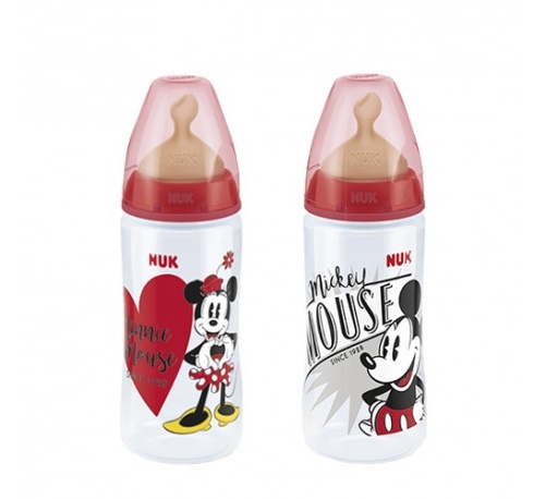 BIBERON PP LATEX - NUK FIRST CHOICE (300 ML DISNEY MICKEY 0-6 M)