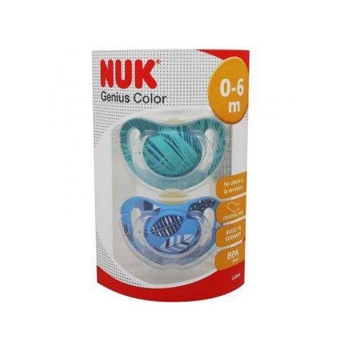 CHUPETE SILICONA - NUKETE GENIUS (T- 1 PACK 2 U)