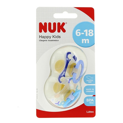 CHUPETE LATEX - NUKETE (DIA SURTIDO T-2 2 U)