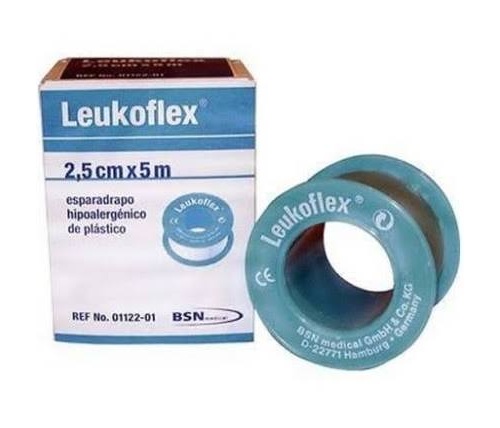 ESPARADRAPO HIPOALERGICO - LEUKOFLEX (5 X 2,5 CM 12 U)