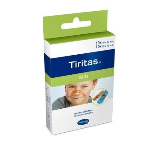 TIRITAS KIDS - APOSITO ADHESIVO (2 TAMAÑOS 20 U)