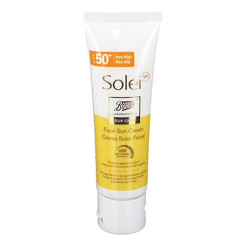 BOOTS LABORATORIES SUN CARE SOLEISP - CREMA SOLAR FACIAL FPS 50+ (50 ML)