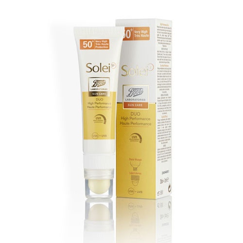 BOOTS LABORATORIES SUN CARE SOLEISP - DUO ALTA EFICACIA ROSTRO Y LABIOS (20 ML+2 ML)