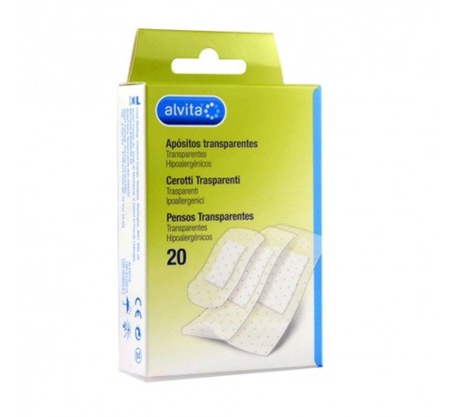 ALVITA - APOSITO ADHESIVO TRANSPARENTE (20 U)