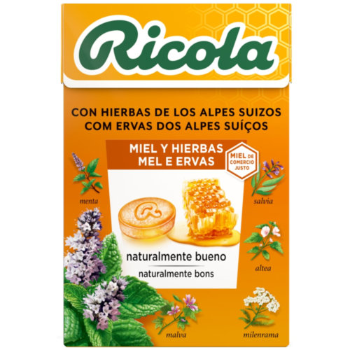 Ricola caramelos miel y hierbas 50g