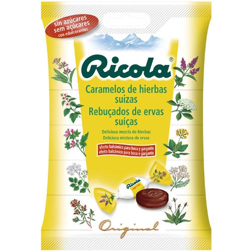 Ricola caramelos sin azucar (hierbas con stevia bolsa  70 g)