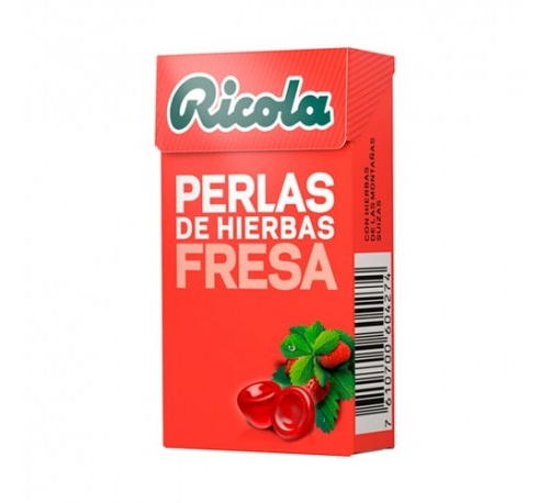 Perlas ricola fresa menta
