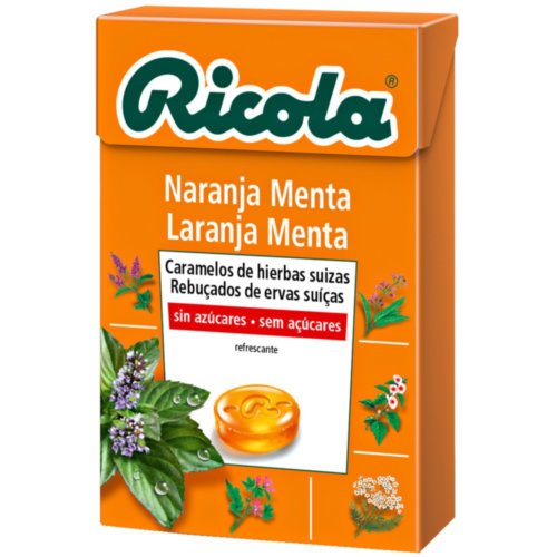 Ricola caramelos naranja menta 50g