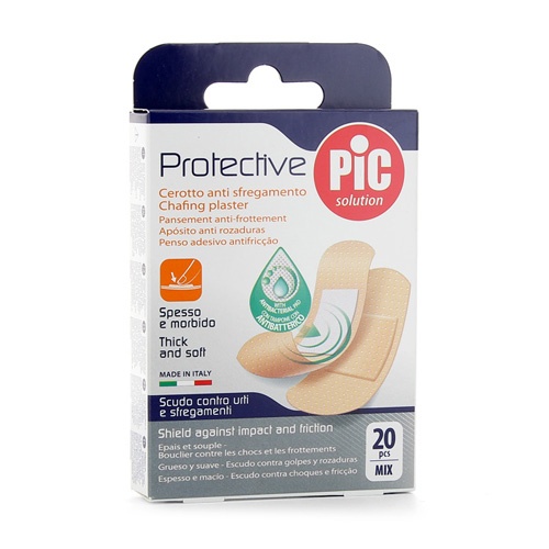 PIC PROTECTIVE CON BACTERICIDA - APOSITO ADHESIVO (SURTIDO  20 U)