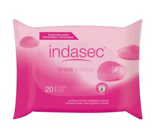 INDASEC TOALLITAS HIGIENE INTIMA (20 TOALLITAS)