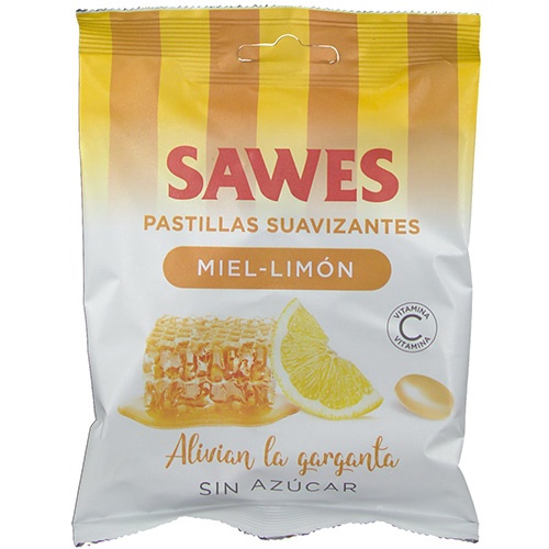 Sawes caramelos bolsa sin azucar (bolsa miel con limon 50 g)