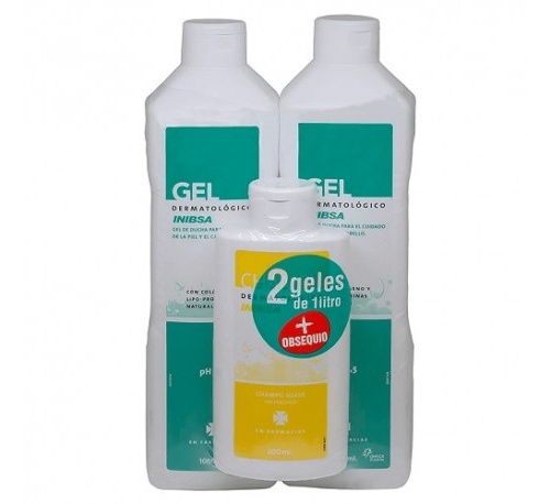 Inibsa gel dermatologico (pack viaje 1 l + 200 ml)