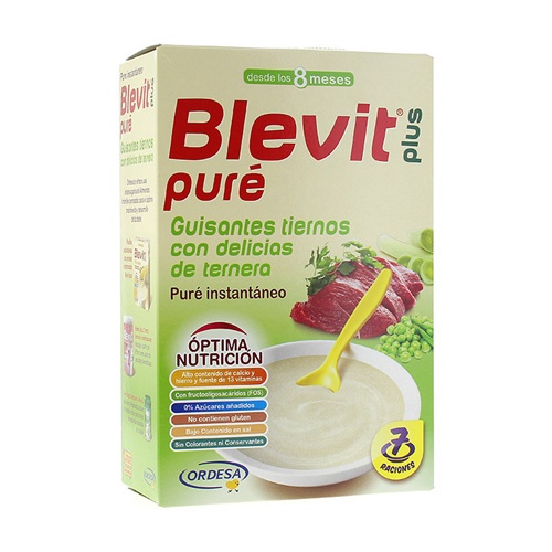 BLEVIT PLUS PURE GUISANTES C/ DELICIAS TERNERA (280 G)