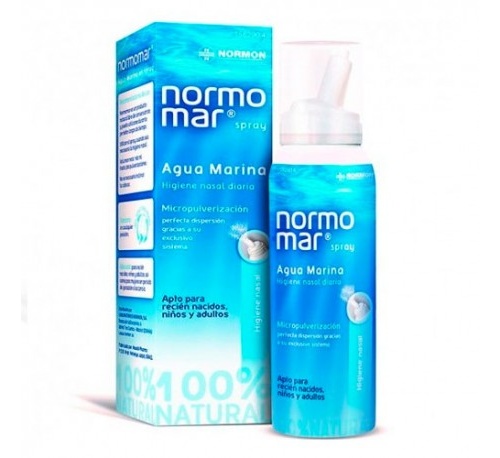 Normomar agua marina esteril limpieza nasal (spray 100 ml)