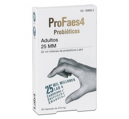 PROFAES4 PROBIOTICO ADULTOS  25 MM (MILMILLONES) (30 CAPSULAS)