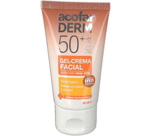 Acofarderm spf 50+ gel crema facial tacto ligero (50 ml)