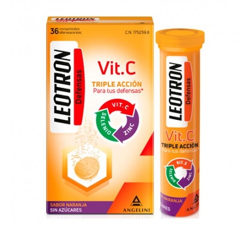 LEOTRON VITAMINA C ANGELINI COMP EFERVESCENTES (36 COMP)