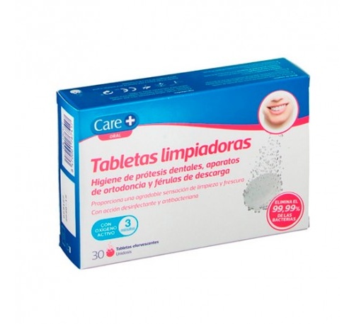 TABLETAS LIMPIADORAS PARA DENTADURAS POSTIZAS (30 TAB EFERVESCENTES)