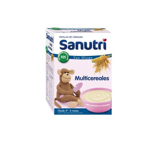 SANUTRI PAPILLA MULTICEREALES  FOS CON GLUTEN (600 G (300 G 2 BOLSAS))