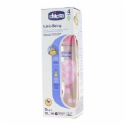 BIBERON PP T CAUCHO - CHICCO FLUJO RAPIDO (4M+ 330 ML ROSA)