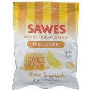 Sawes caramelos bolsa sin azucar (bolsa miel con limon 50 g)