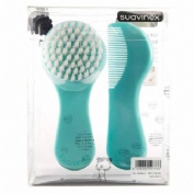 CEPILLO Y PEINE INFANTIL SOFT - SUAVINEX (AZUL DECORADO)