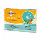 JUANOLA PROPOLIS MIEL Y ZINC  PASTILLAS DE GOMA (EUCALIPTO 24 PAST)