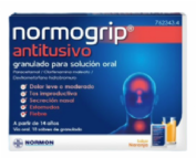 NORMOGRIP ANTITUSIVO GRANULADO PARA SOLUCION ORAL, 10 sobres