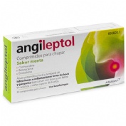 ANGILEPTOL COMPRIMIDOS PARA CHUPAR SABOR MENTA, 30 comprimidos