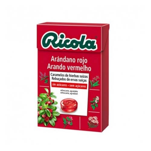 Ricola caramelos sin azucar  1 envase 50 g sabor arandano