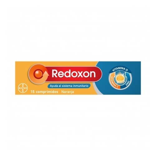 REDOXON DOBLE ACCION COMP EFERVESCENTES - VIT C + ZINC (15 COMPRIMIDOS NARANJA)