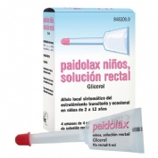 PAIDOLAX NIÑOS, SOLUCIÓN RECTAL, 4 aplicadores (enemas) de 4 ml