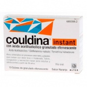 COULDINA INSTANT CON ACIDO ACETILSALICILICO GRANULADO EFERVESCENTE , 10 sobres